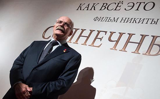Режиссер Никита Михалков на премьере своего фильма «Солнечный удар» в кинотеатре «Октябрь», 2014 год