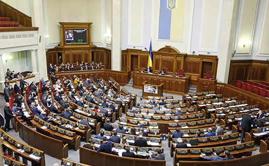 Заседание Верховной рады Украины