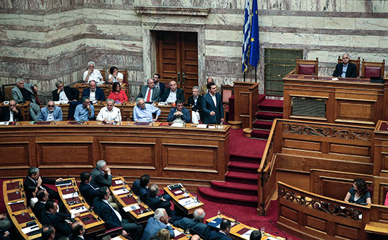 Заседание парламента Греции