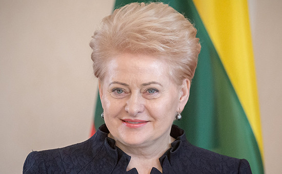 Глава Литвы Даля Грибаускайте