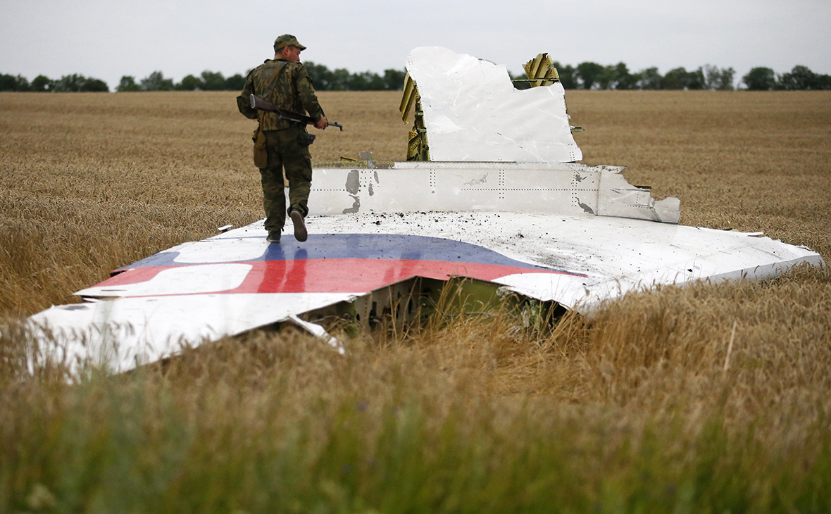 Место крушения Boeing 777 рейса MH17