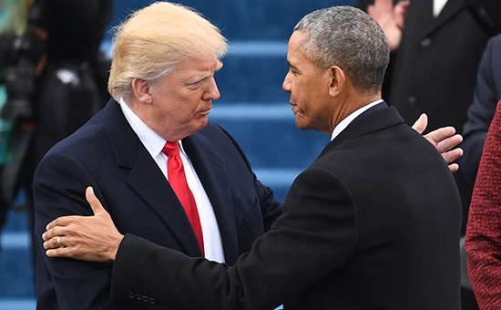 Дональд Трамп и Барак Обама