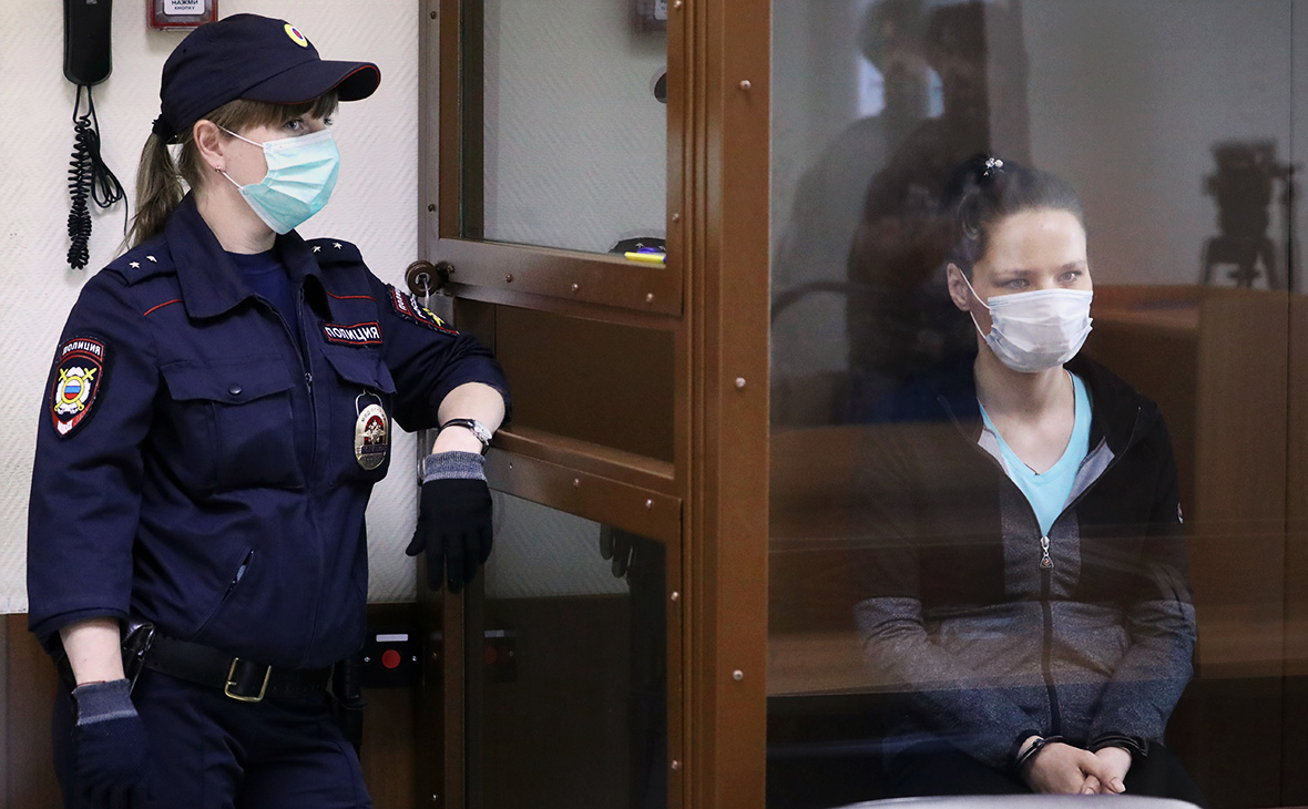 Надежда Куликова перед оглашением приговора в Бабушкинском районном суде города Москвы