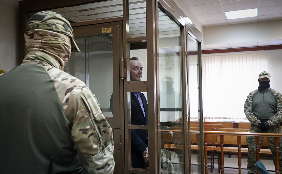 Иван Сафронов во время рассмотрения апелляционной жалобы в Мосгорсуде