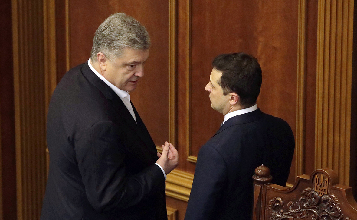 Петр Порошенко и Владимир Зеленский