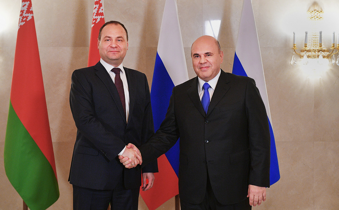Роман Головченко и Михаил Мишустин