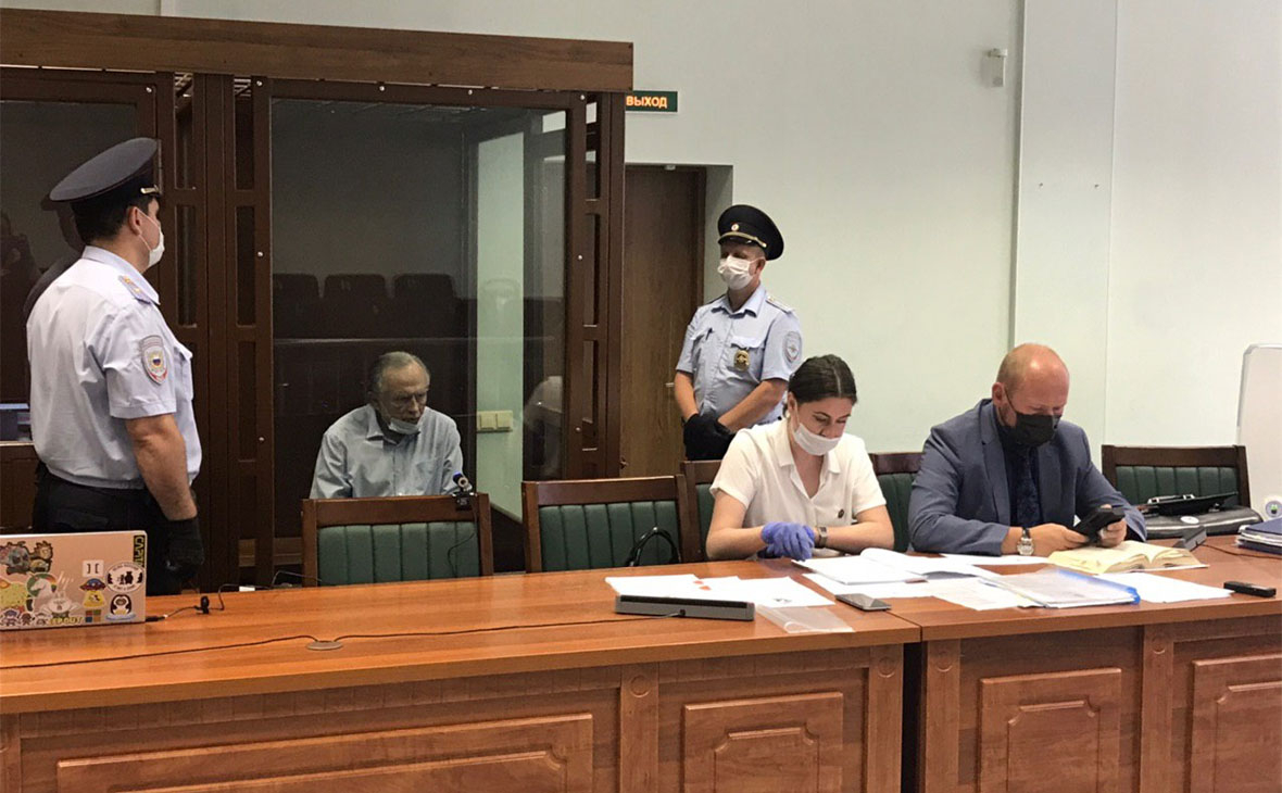 Олег Соколов на заседании Октябрьского районного суда