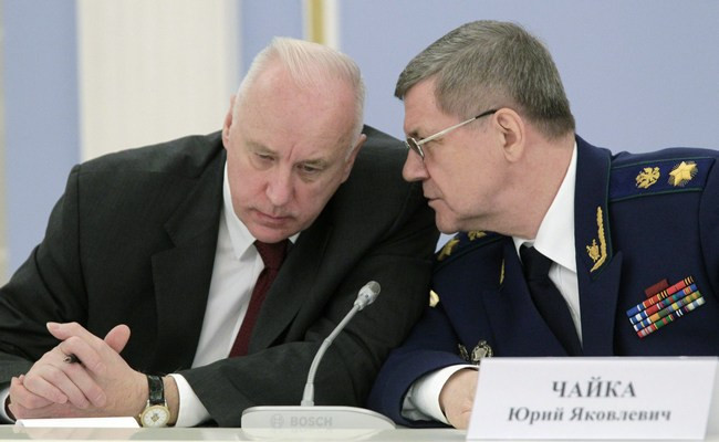 Александр Бастрыкин и Юрий Чайка