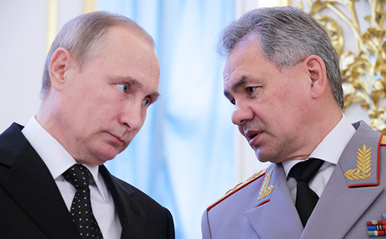 Владимир Путин и Сергей Шойгу