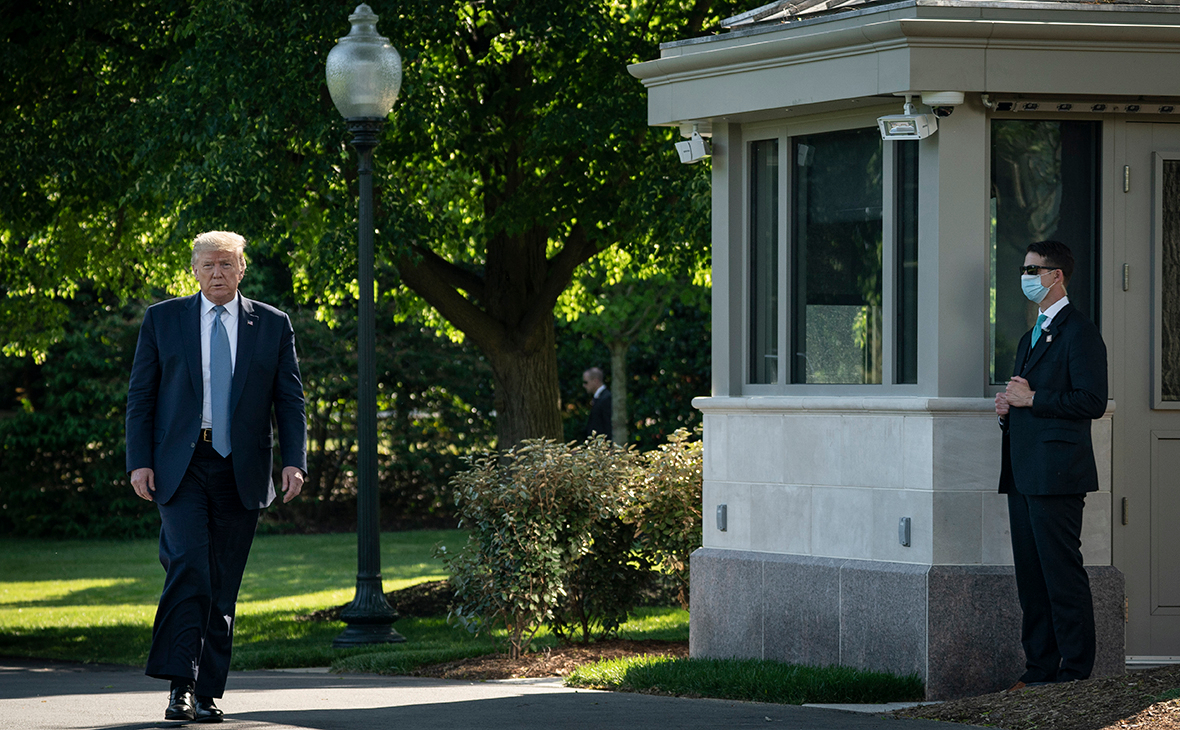Дональд Трамп в своей загородной резиденции Кэмп-Дэвид