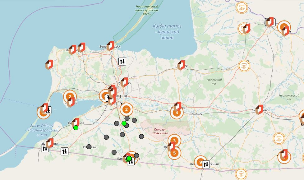 Погода калининград карта онлайн