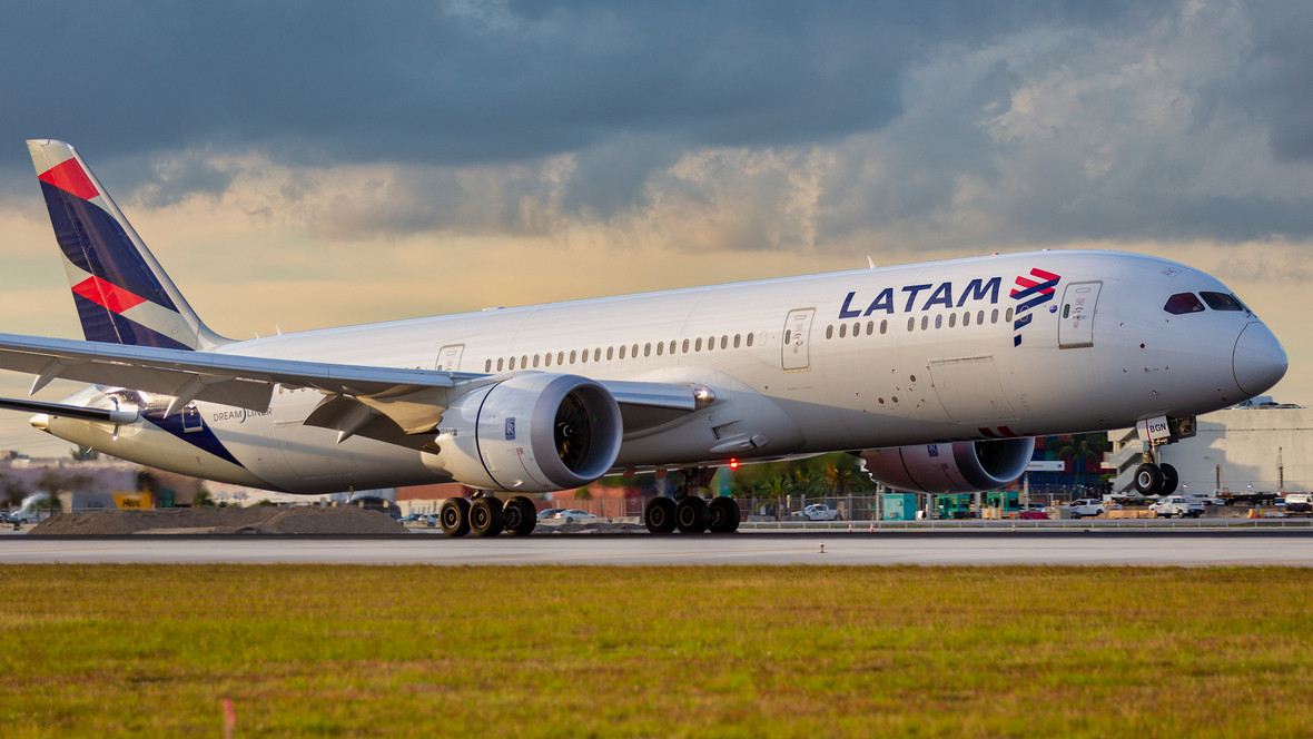 Самолет авиакомпании Latam