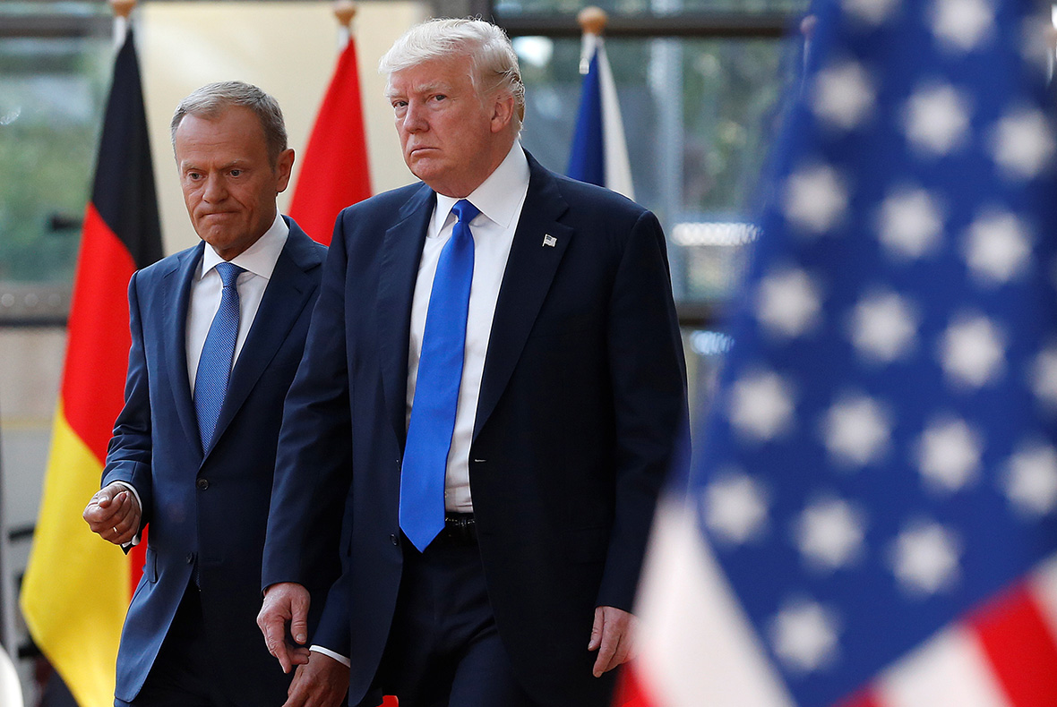 Дональд Туск и Дональд Трамп