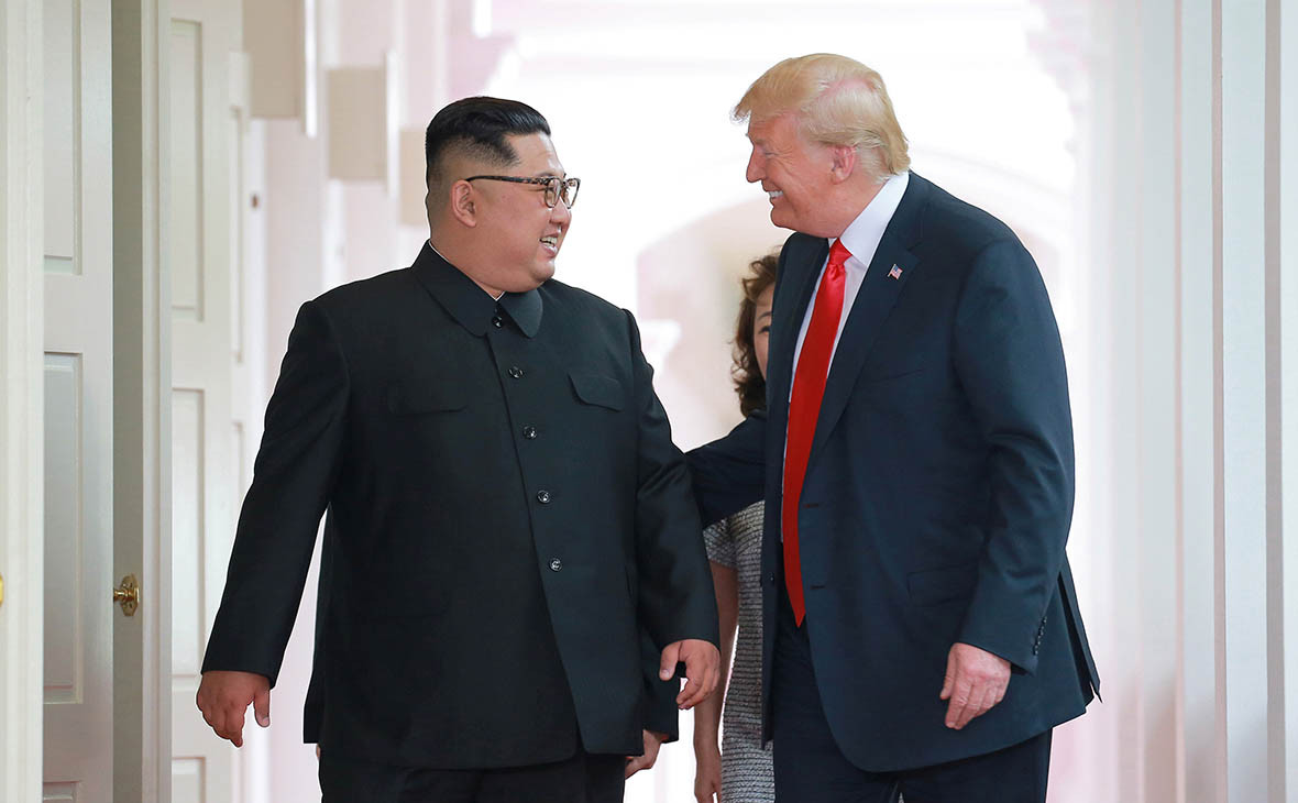 Ким Чен Ын и Дональд Трамп