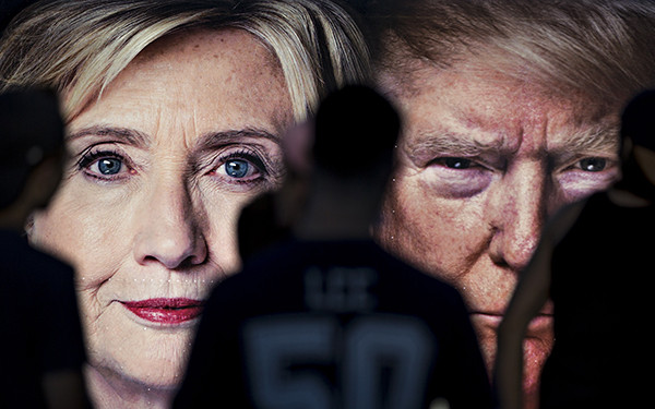 Кандидаты в президенты США Дональд Трамп и Хиллари Клинтон
