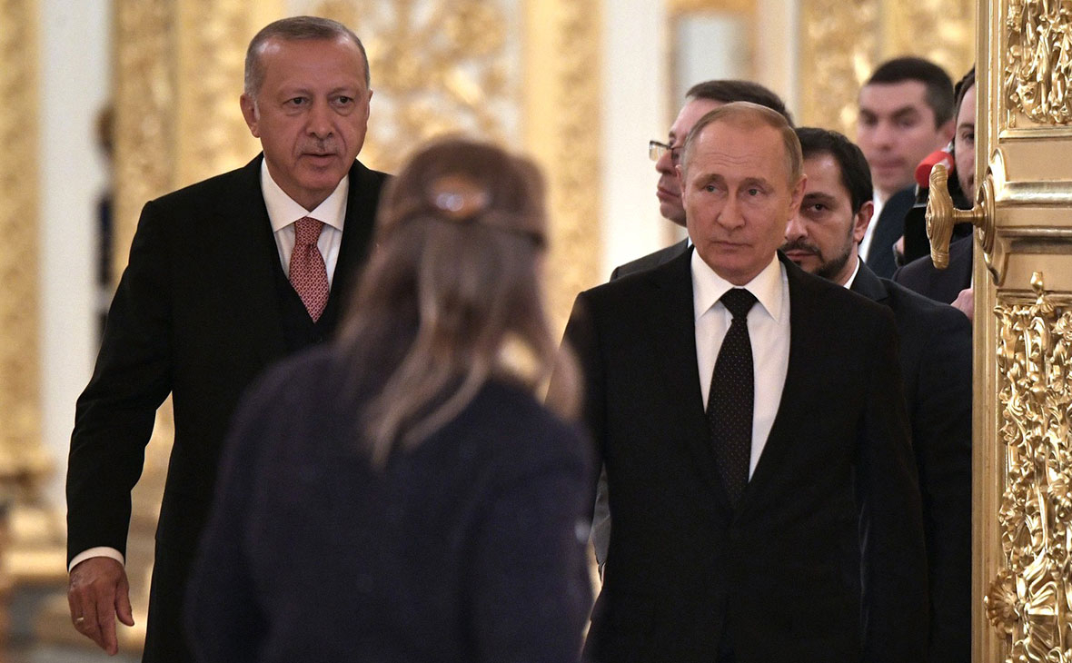 Реджеп Тайип Эрдоган и Владимир Путин