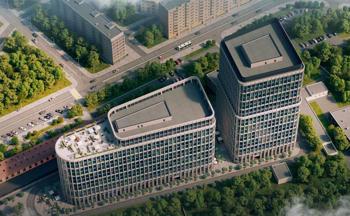 Макет бизнес-центра AFI Square