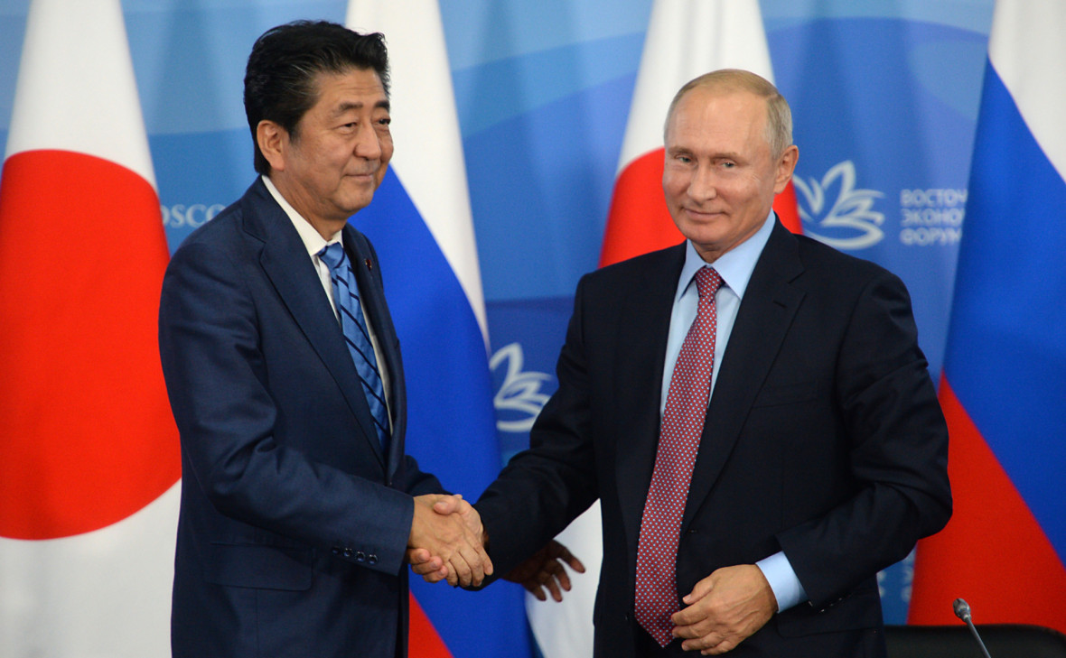 Абэ напомнил Путину о территориальном вопросе рекомендуем Абэ напомнил Путину о территориальном вопросе рекомендуем