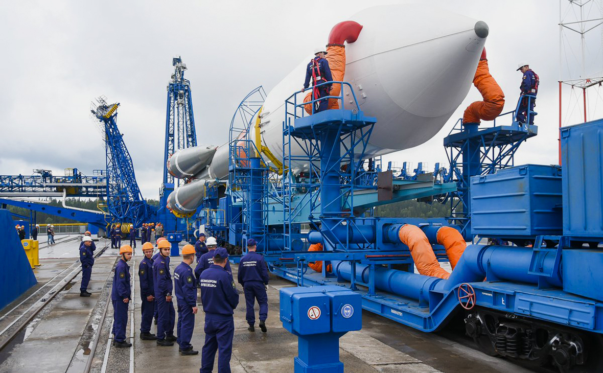 Запуск ракеты-носителя «Союз-2» с космодрома Плесецк