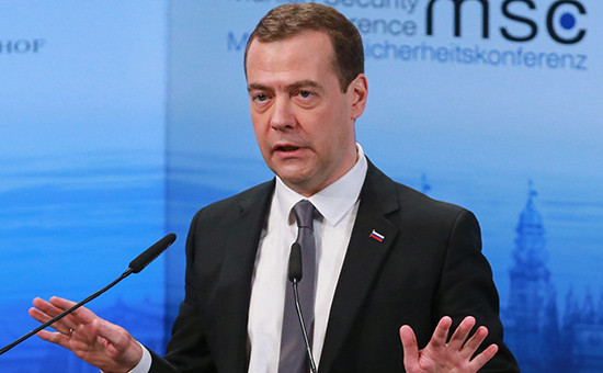 Премьер-министр России Дмитрий Медведев