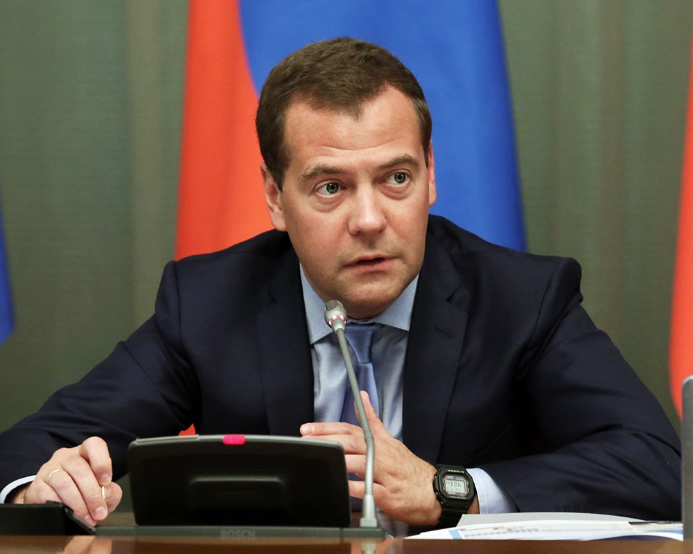 Глава правительства России Дмитрий Медведев