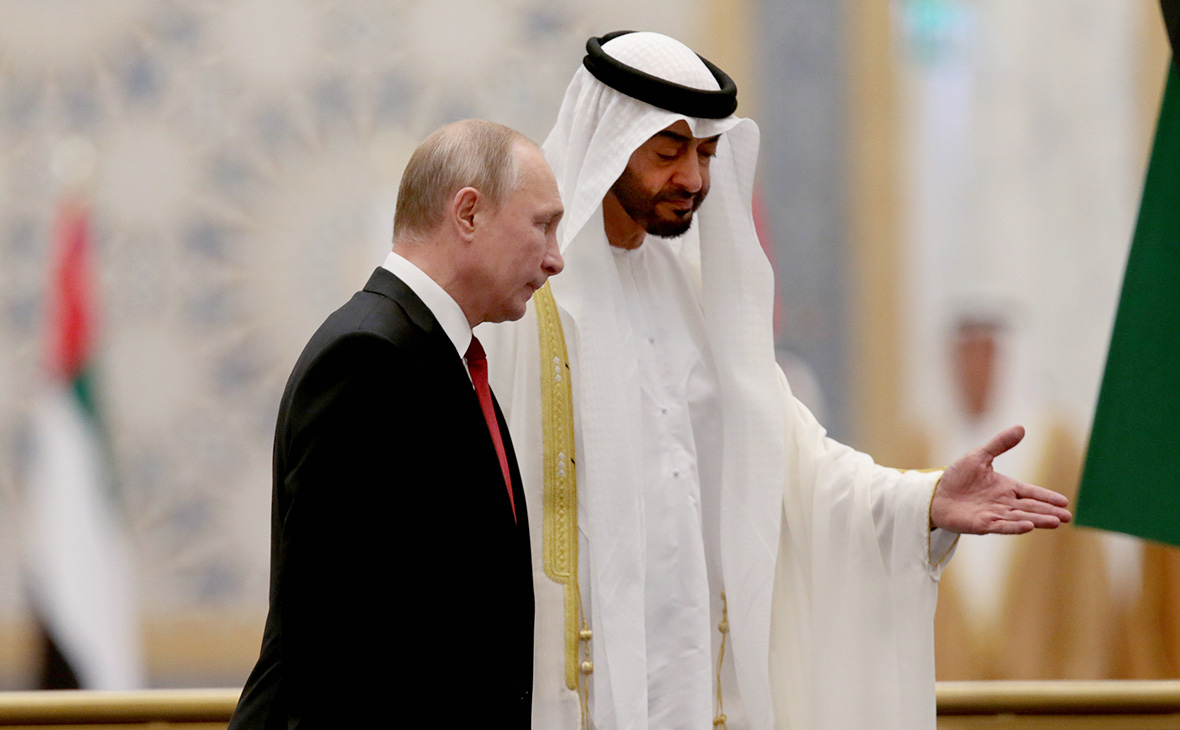 Владимир Путин и Мухаммед Аль Нахайян
