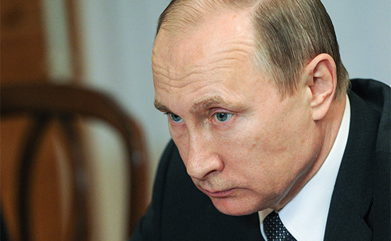 Президент России Владимир Путин во время совещания по развитию Амурской области