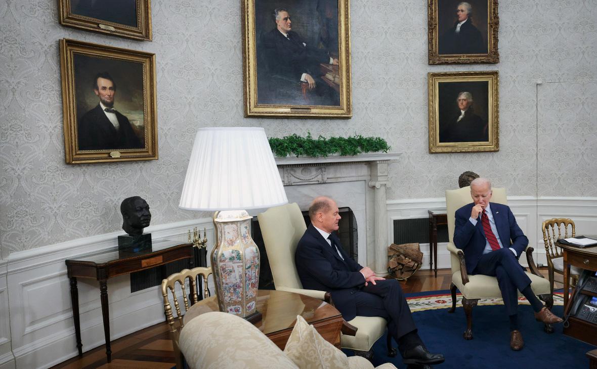 Олаф Шольц и Джо Байден