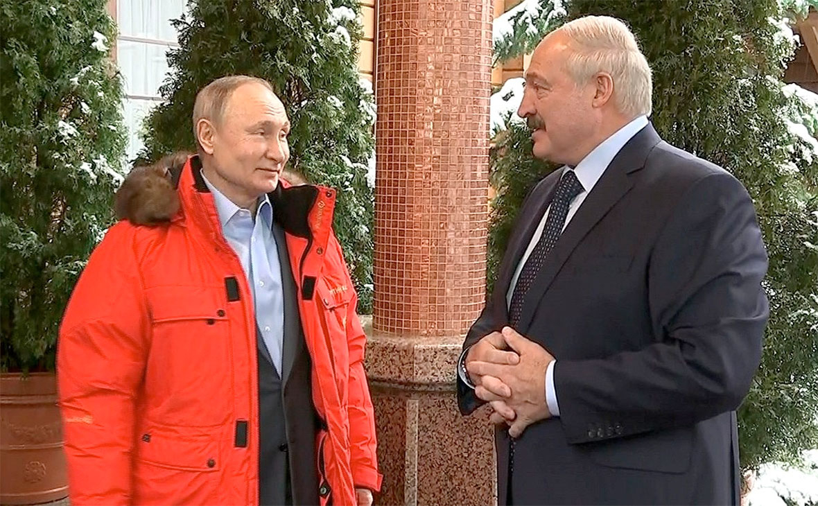 Владимир Путин и Александр Лукашенко
