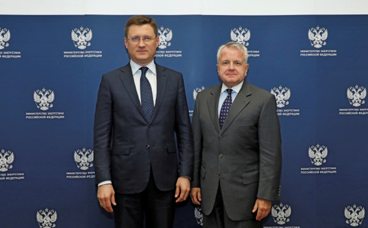 Александр Новак и Джон Салливан
