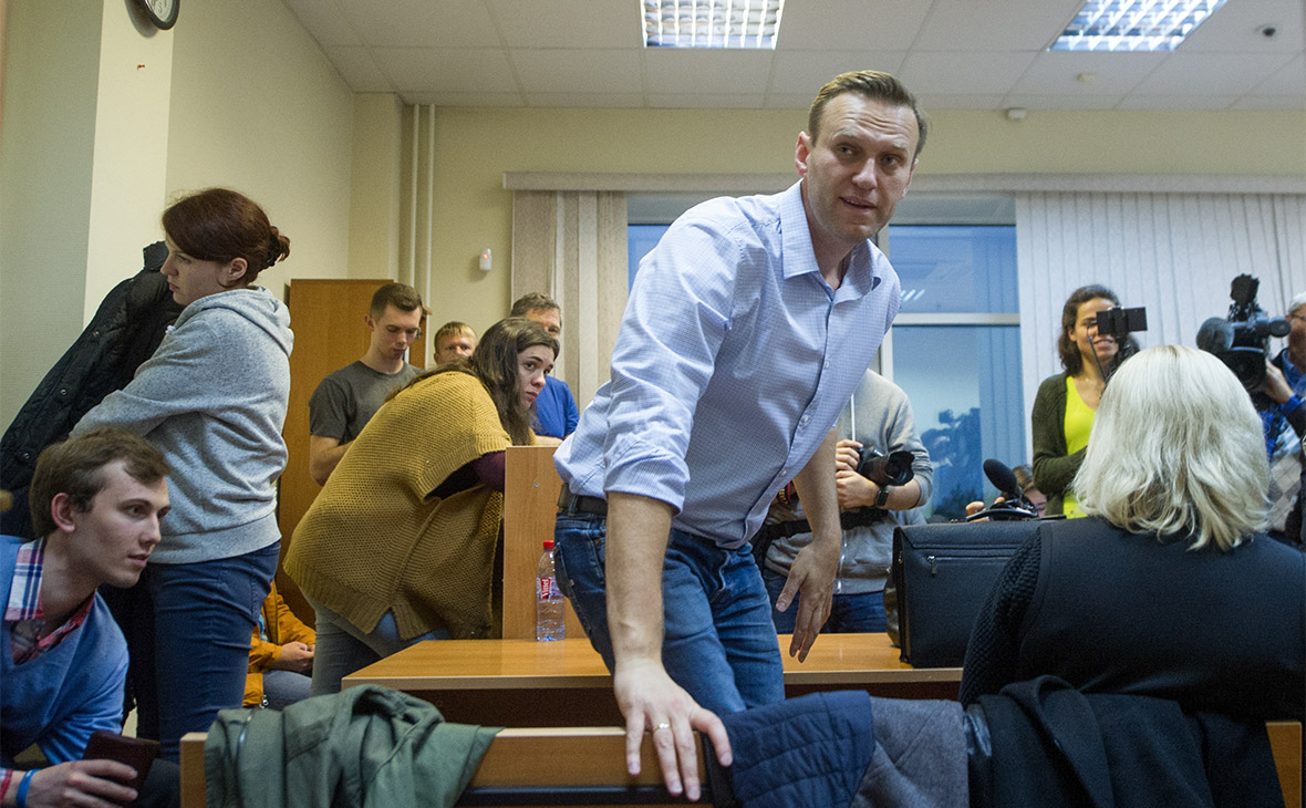 Алексей Навальный в Симоновском районном суде Москвы