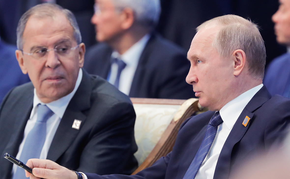 Сергей Лавров и Владимир Путин