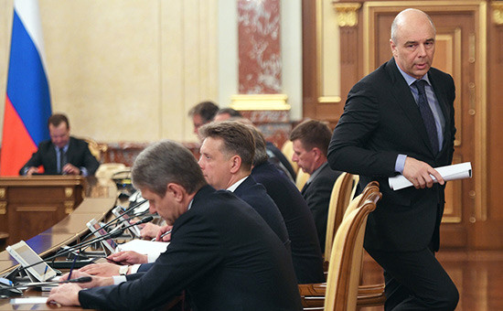Антон Силуанов на заседании правительства России


