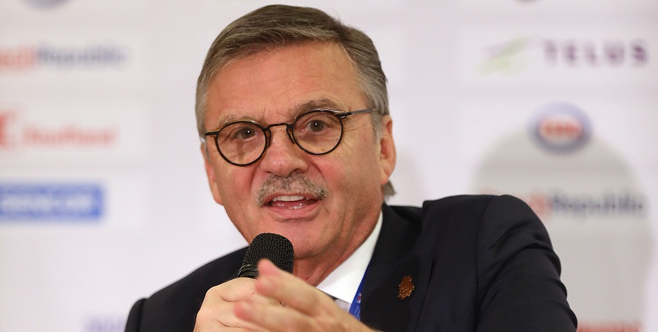 Президент IIHF Рене Фазель