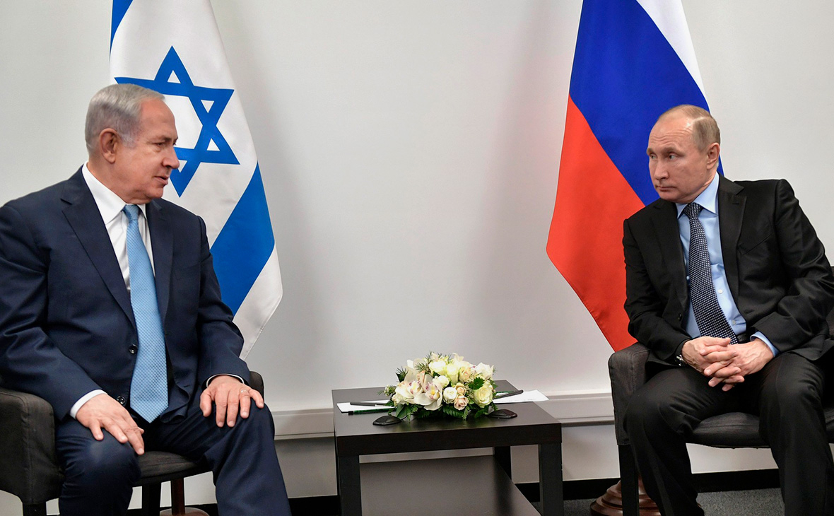Биньямин Нетаньяху и Владимир Путин