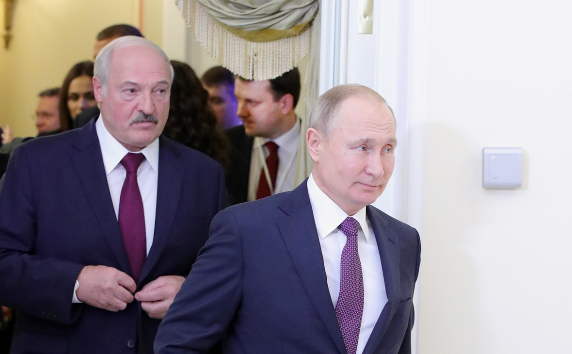 Александр Лукашенко и Владимир Путин