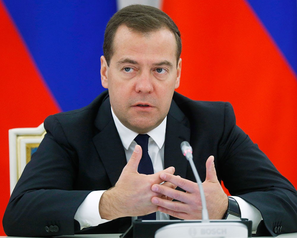 Глава правительства России Дмитрий Медведев