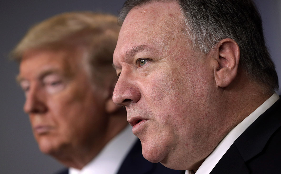 Дональд Трамп и Майк Помпео