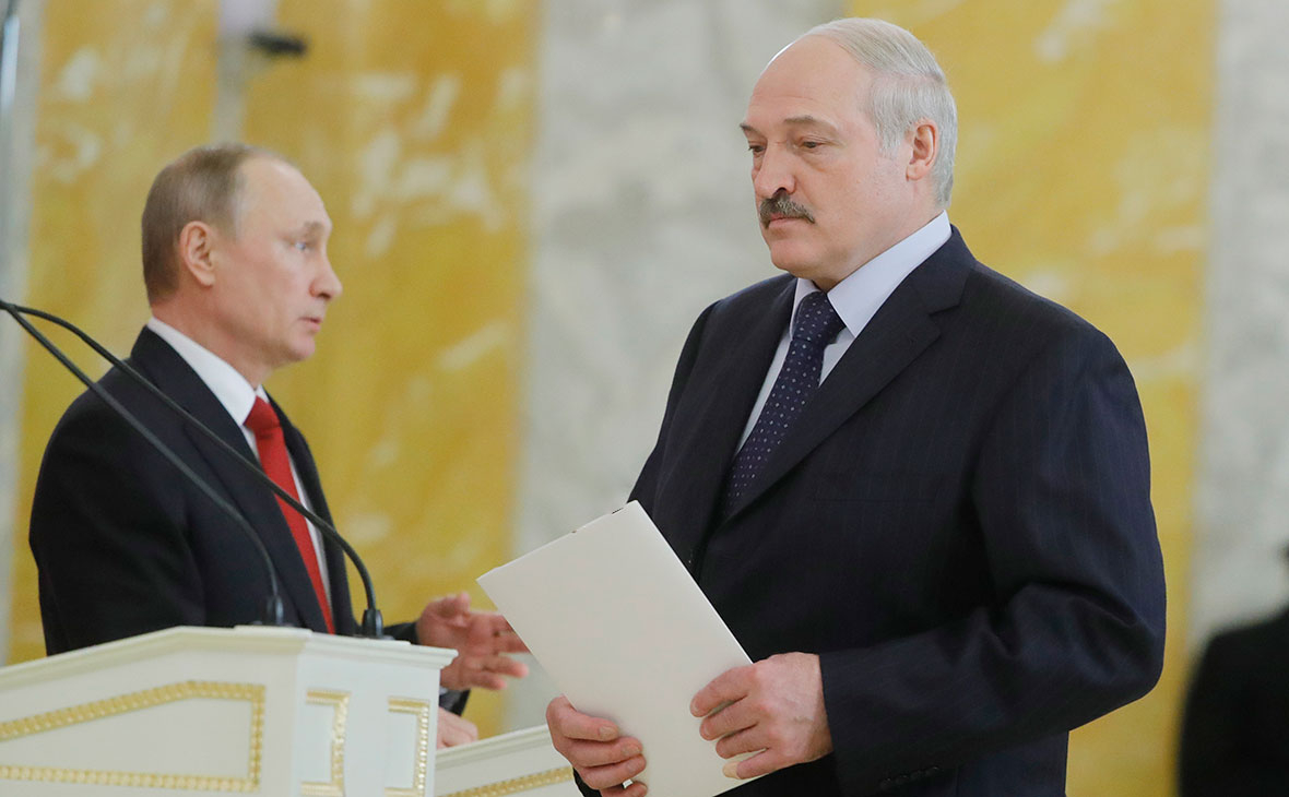 Владимир Путин и Александр Лукашенко
