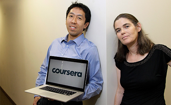 Основатели Coursera Эндрю Ын и Дафна Коллер