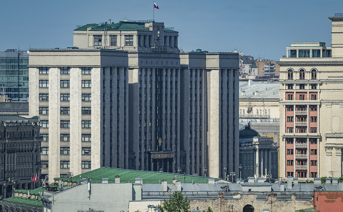 Вид на здание Госдумы РФ