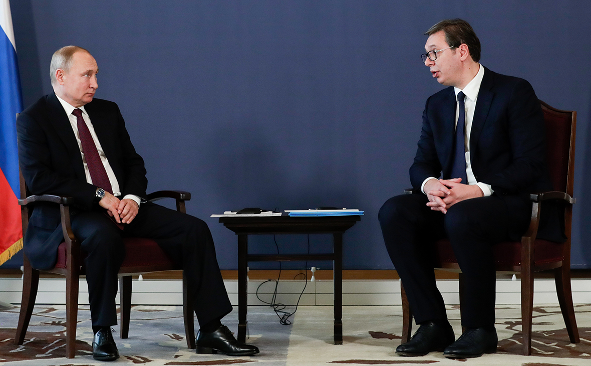 Владимир Путин и Александр Вучич