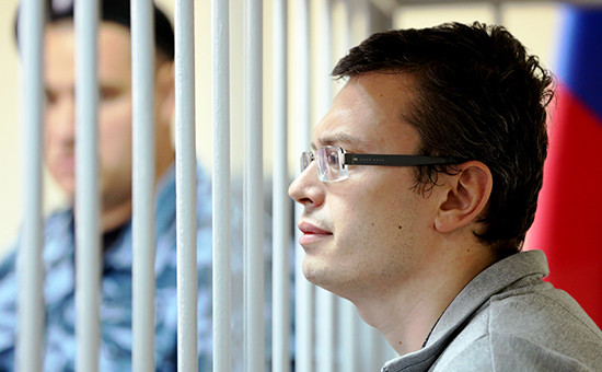 Первый заместитель начальника Главного следственного управления Следственного комитета России по Москве Денис Никандров перед рассмотрением вопроса о законности возбуждения уголовного дела в Лефортовском суде., 3 августа 2016 года