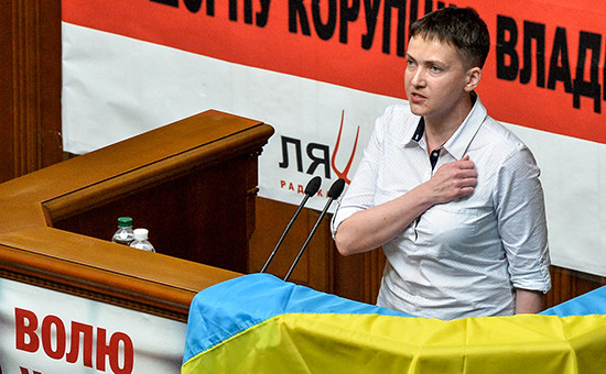 Депутат Рады Надежда Савченко