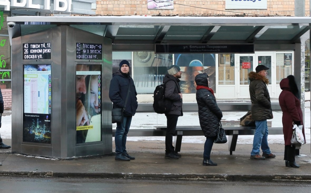 «Умная» остановка на улице Большой Покровской