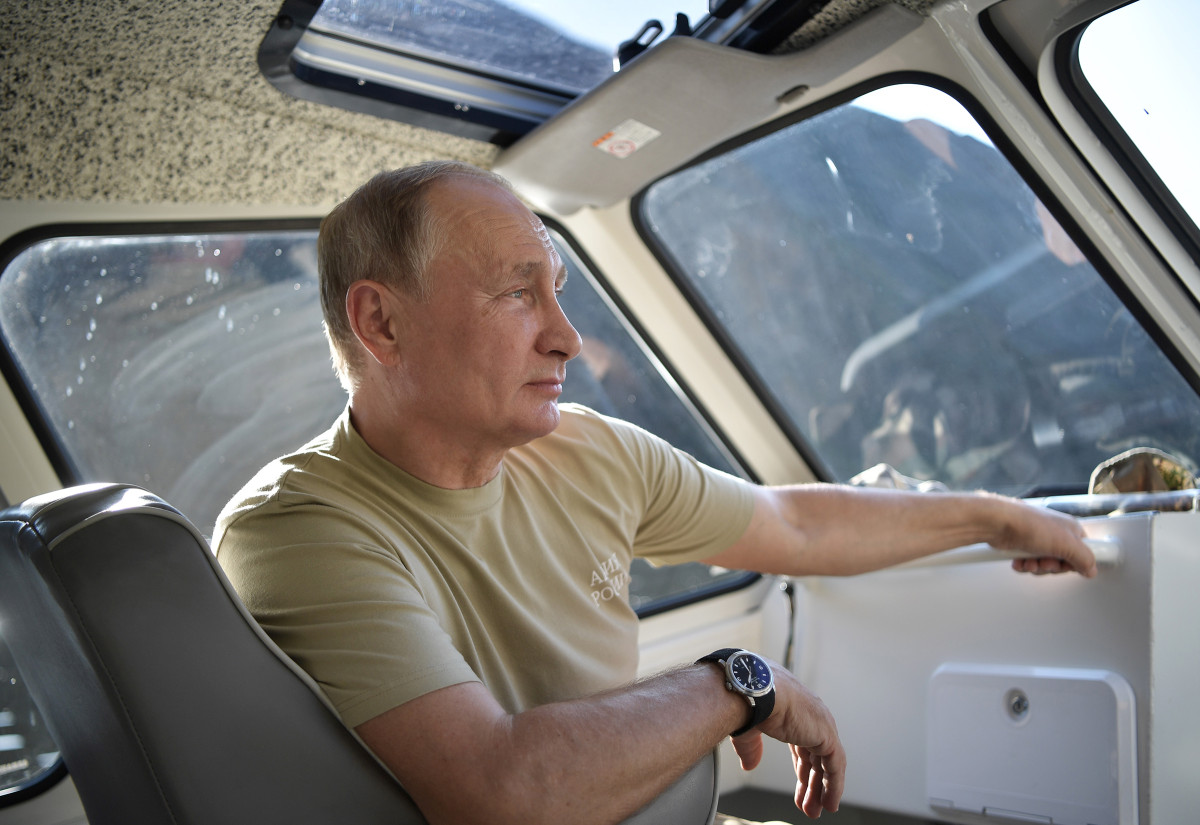 Путин Владимир Владимирович на отдыхе