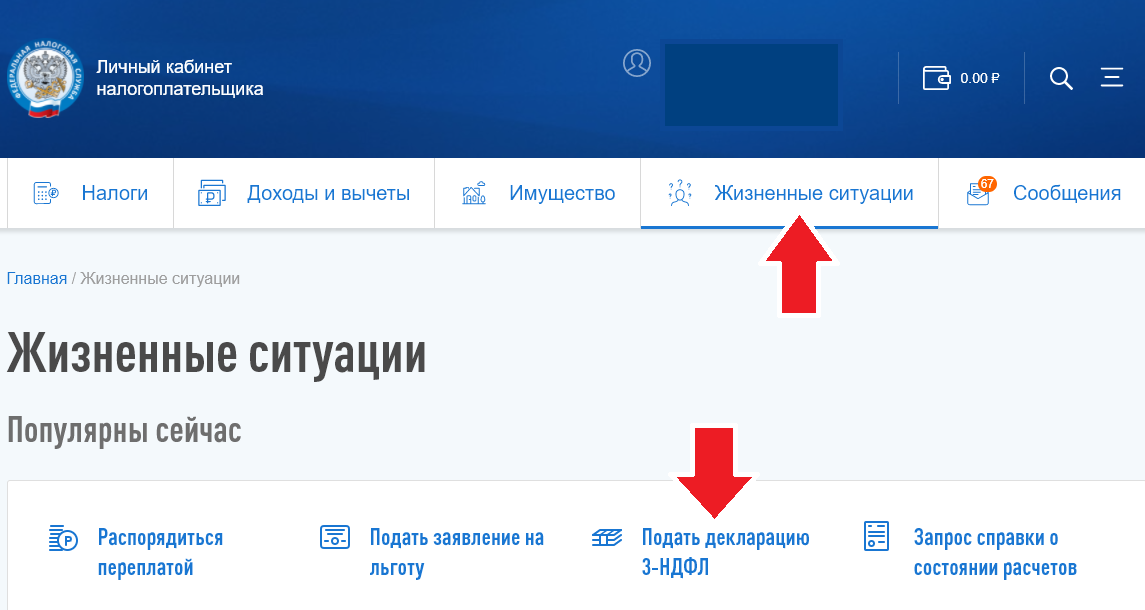 Как в личном кабинете налогоплательщика заполнить 3-НДФЛ по дивидендам от иностранных компаний