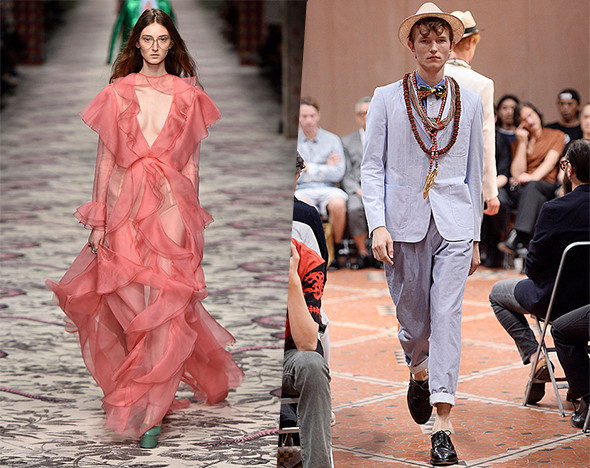 Фото: пресс-материалы Junya Watanabe; Gucci; Walter Van Beirendonck; Oscar de la Renta; gettyimages.com