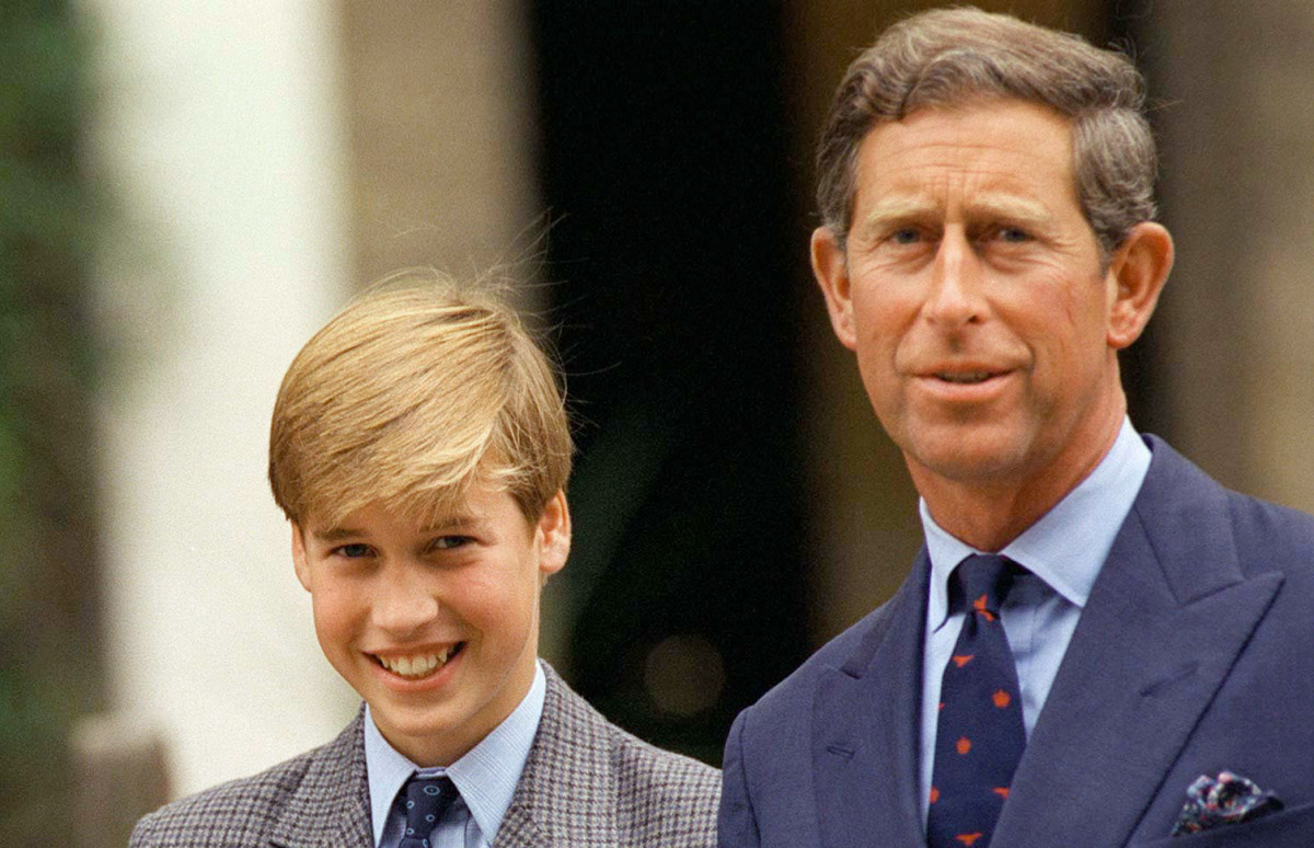 Принц Уильям и принц Чарльз, 1995