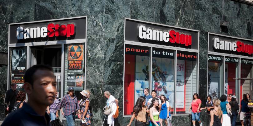 Акции GameStop взлетели почти на 10% после объявления сплита акций 4 к 1